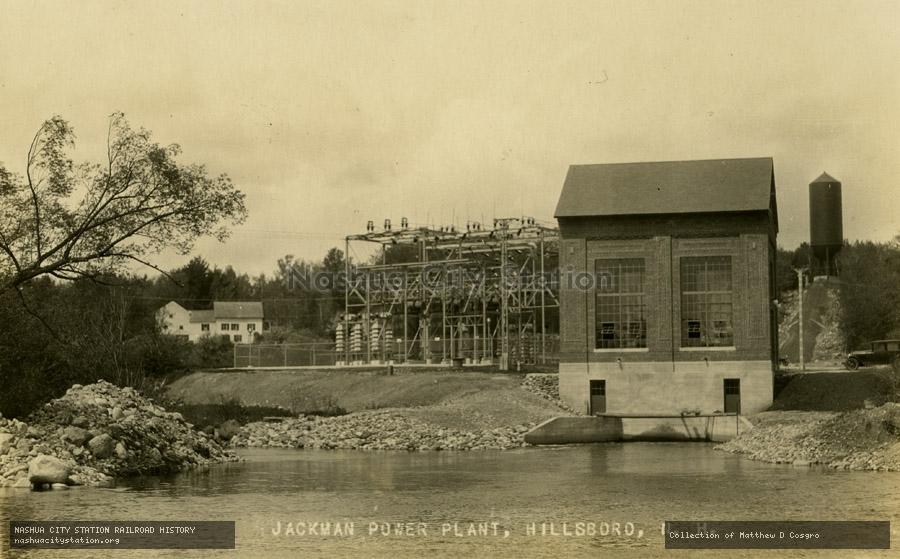 Postcard: Jackman Power Plant, Hillsboro, N.H.